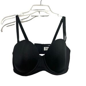 NWOT Wacoal T-Shirt Bra 36D Black Removable Straps Underwired Lightly‎ Lined